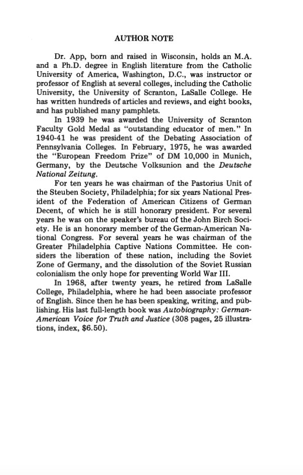 The Sudeten-German Tragedy by Austin J. App