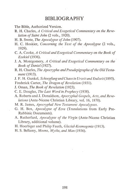The Book of Revelation is History by H. S. Bellamy