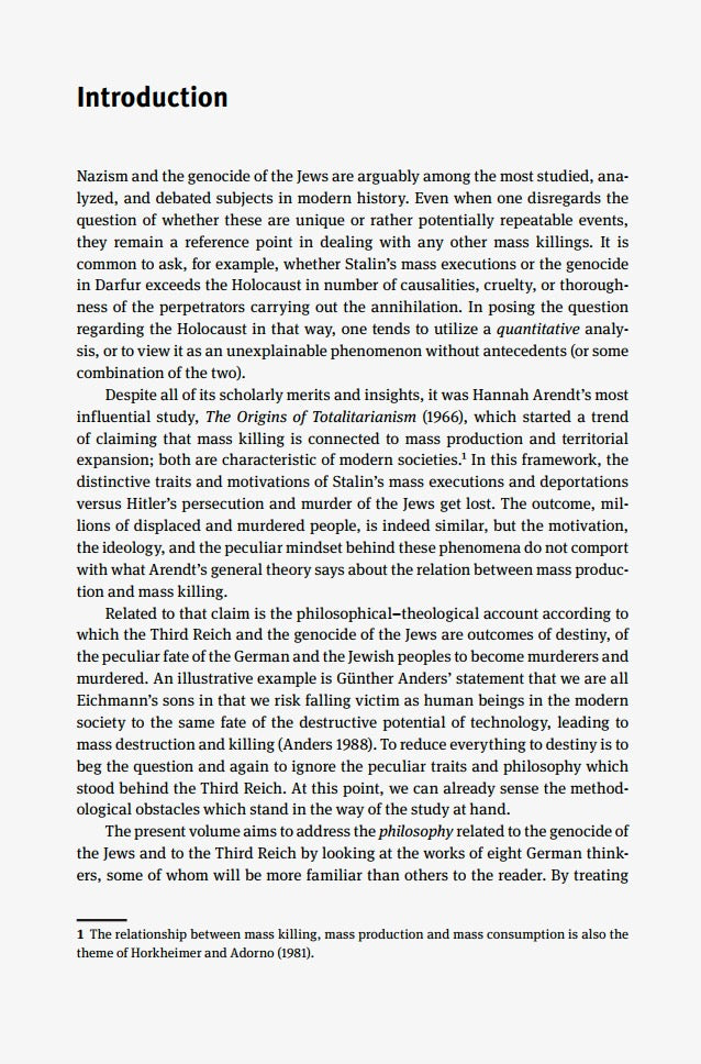 Thinking and Killing: Philosophical Discourse in the Shadow of the Third Reich by Alon Segev