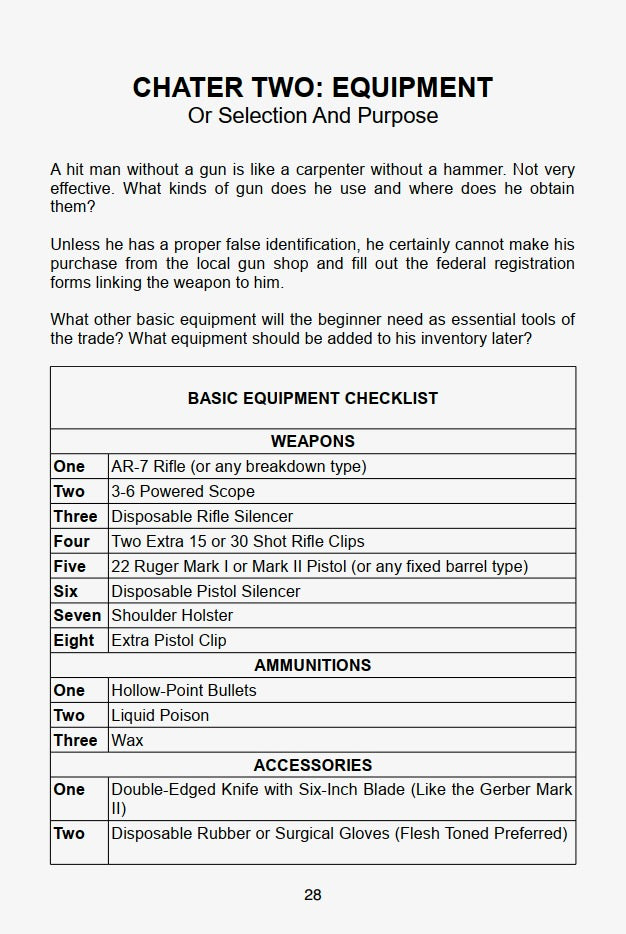 Hit Man: A Technical Manual for Independent Contractors by Rex Feral