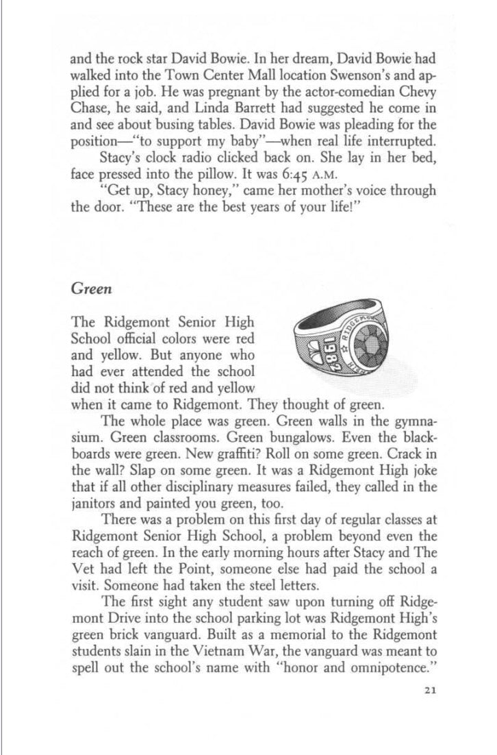 Fast Times at Ridgemont High by Cameron Crowe