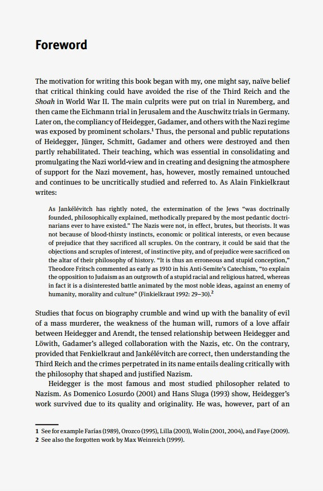 Thinking and Killing: Philosophical Discourse in the Shadow of the Third Reich by Alon Segev