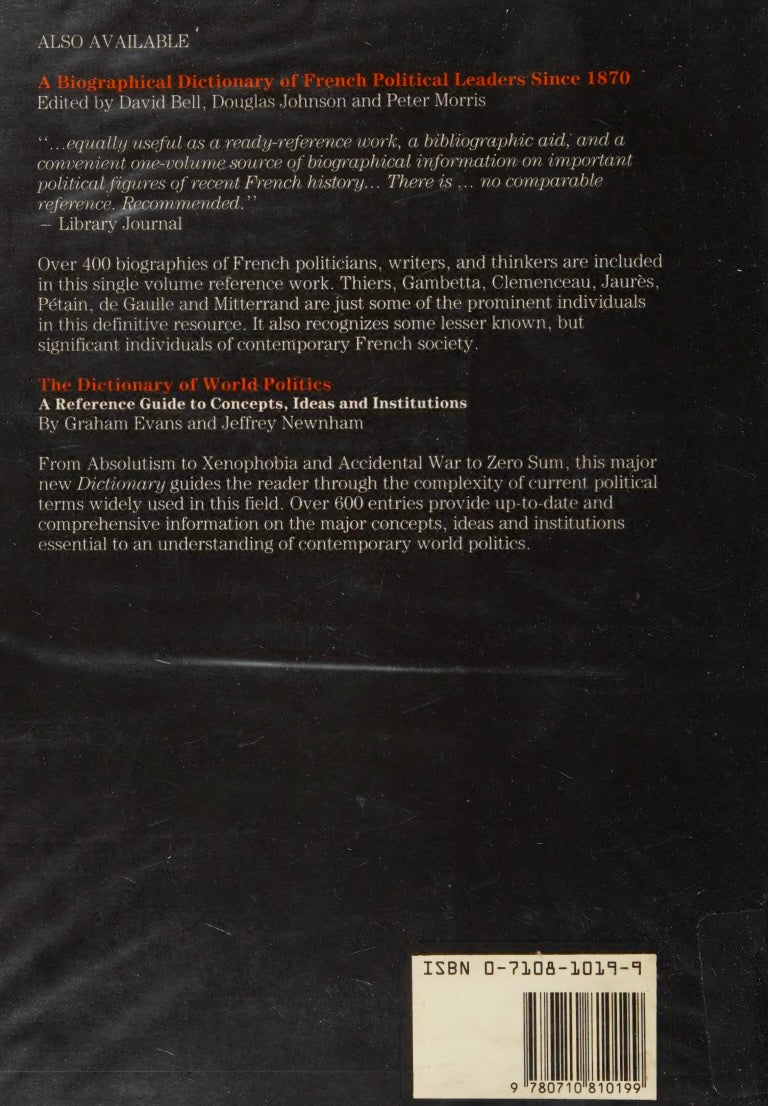 Biographical Dictionary Of The Extreme Right Since 1890 by Philip Rees