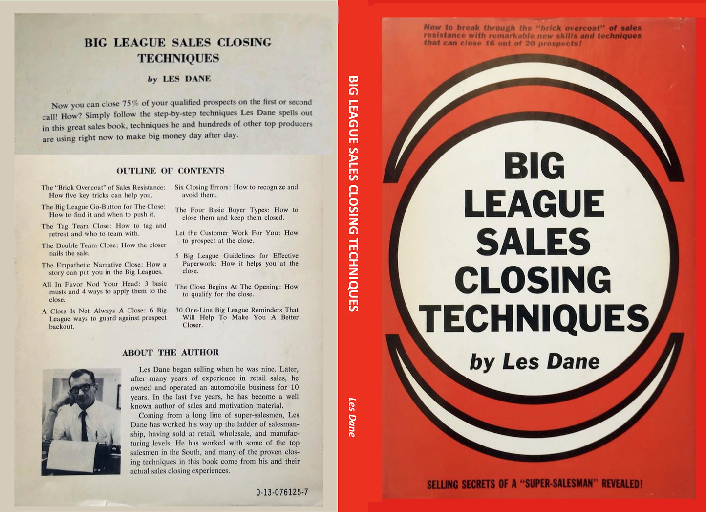 Big League Sales Closing Techniques by Les Dane