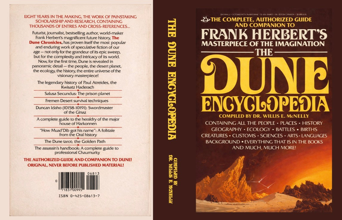 The Dune Encyclopedia, compiled and edited by Dr. Willis E. McNelly