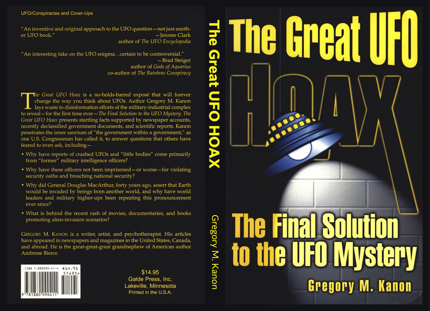 The Great UFO Hoax by Gregory M. Kanon