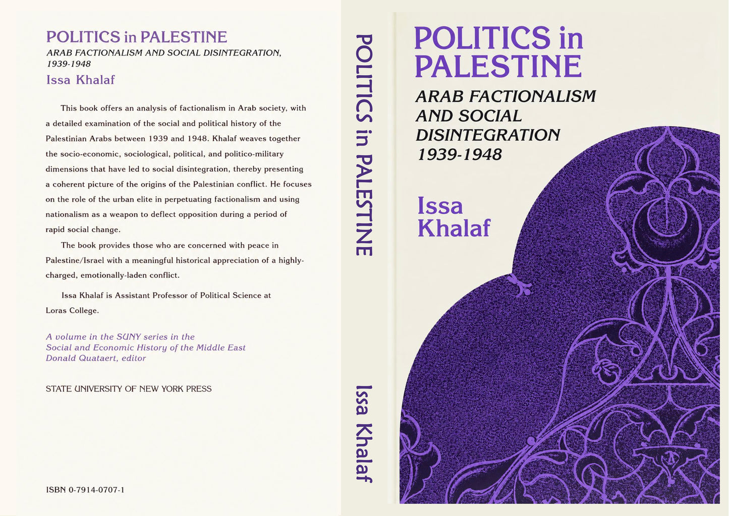 Politics in Palestine by Issa Khalaf