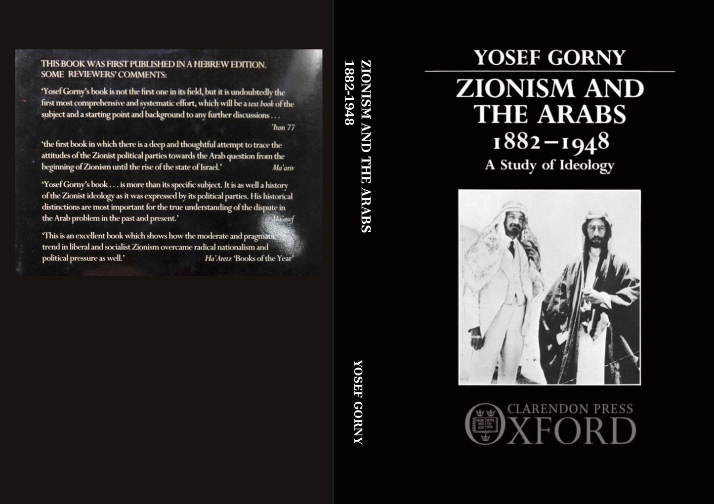 Zionism and the Arabs 1882-1948: A Study of Ideology by Yosef Gorny