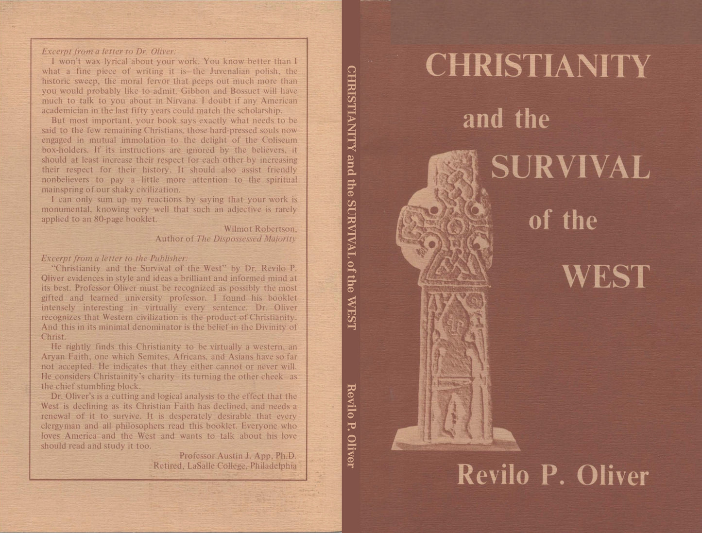 Christianity and the Survival of the West by Revilo P. Oliver
