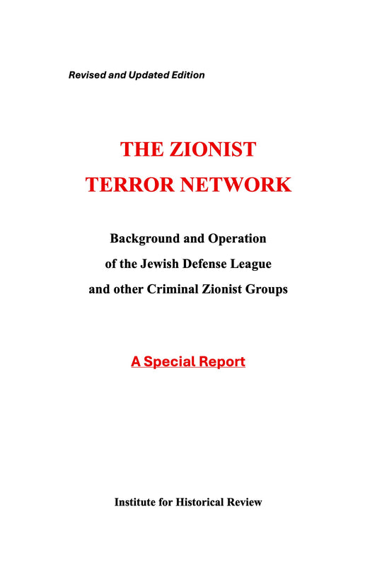 The Zionist Terror Network by Mark Weber