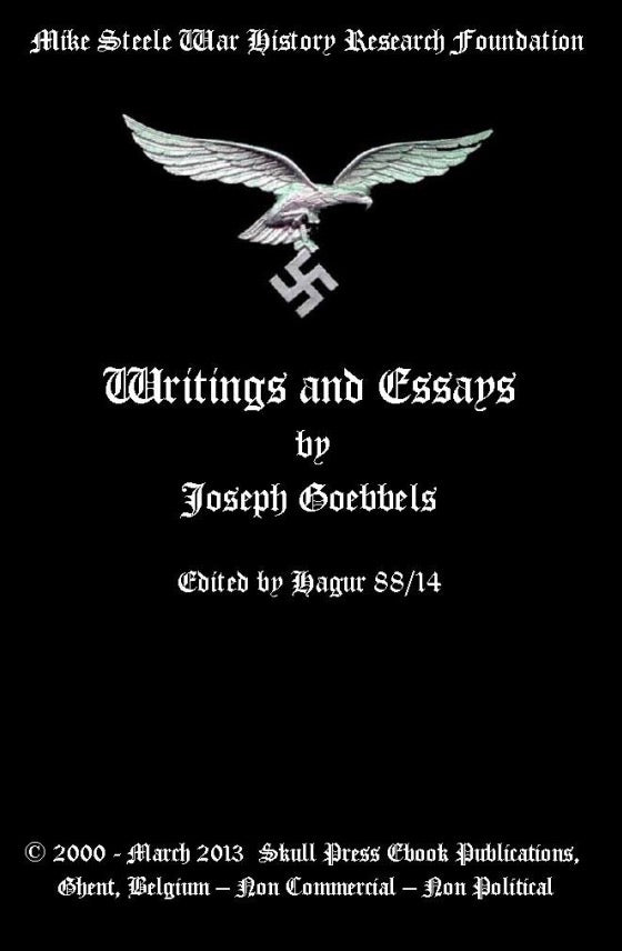 Joseph Goebbels: Writings and Essays