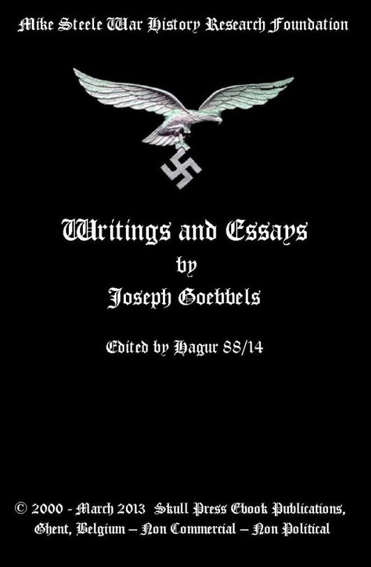 Joseph Goebbels: Writings and Essays