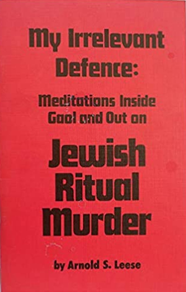 Jewish Ritual Murder by Arnold Leese