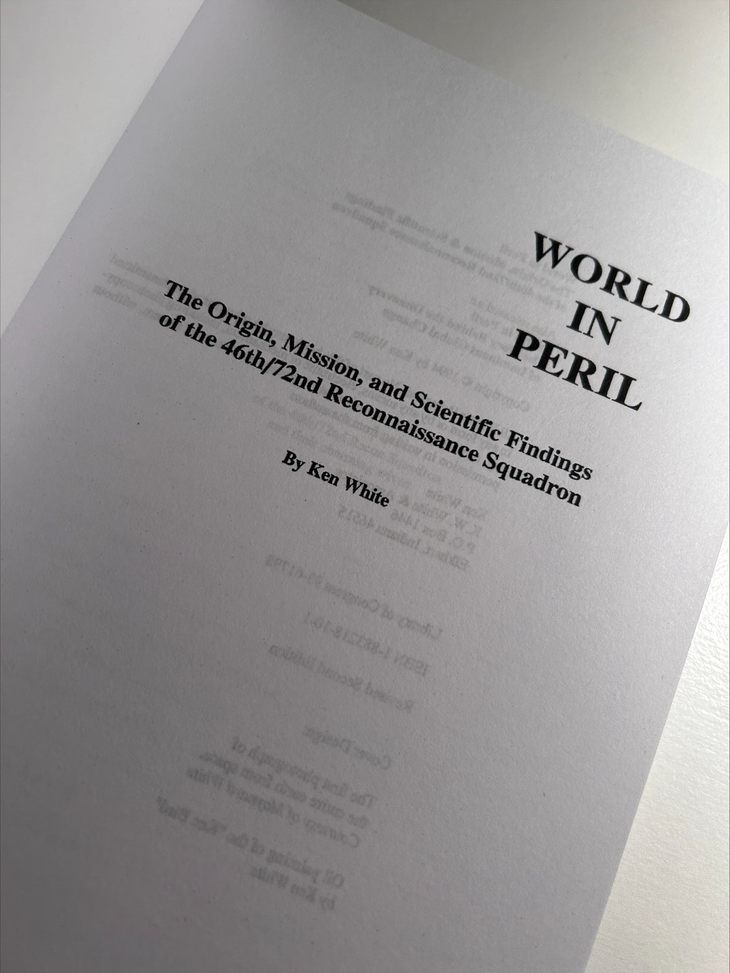 World in Peril by Ken White