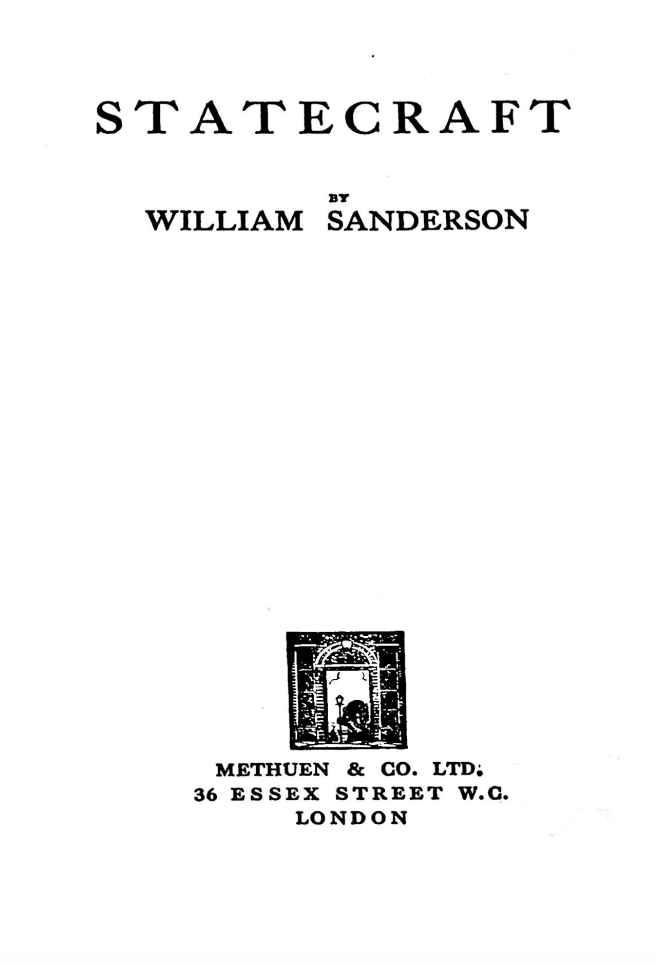 Statecraft by William Sanderson