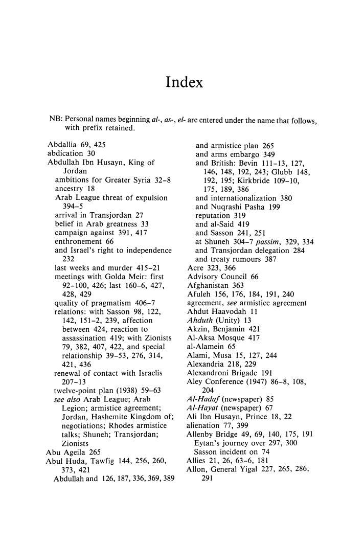 The Politics of Partition: King Abdullah, the Zionists, and Palestine 1921-1951 by Avi Shlaim