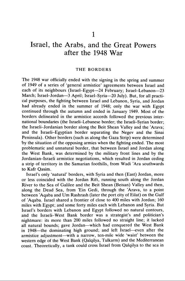 Israel's Border Wars, 1949-1956 by Benny Morris