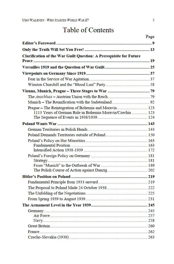 Who Started World War II by Udo Walendy