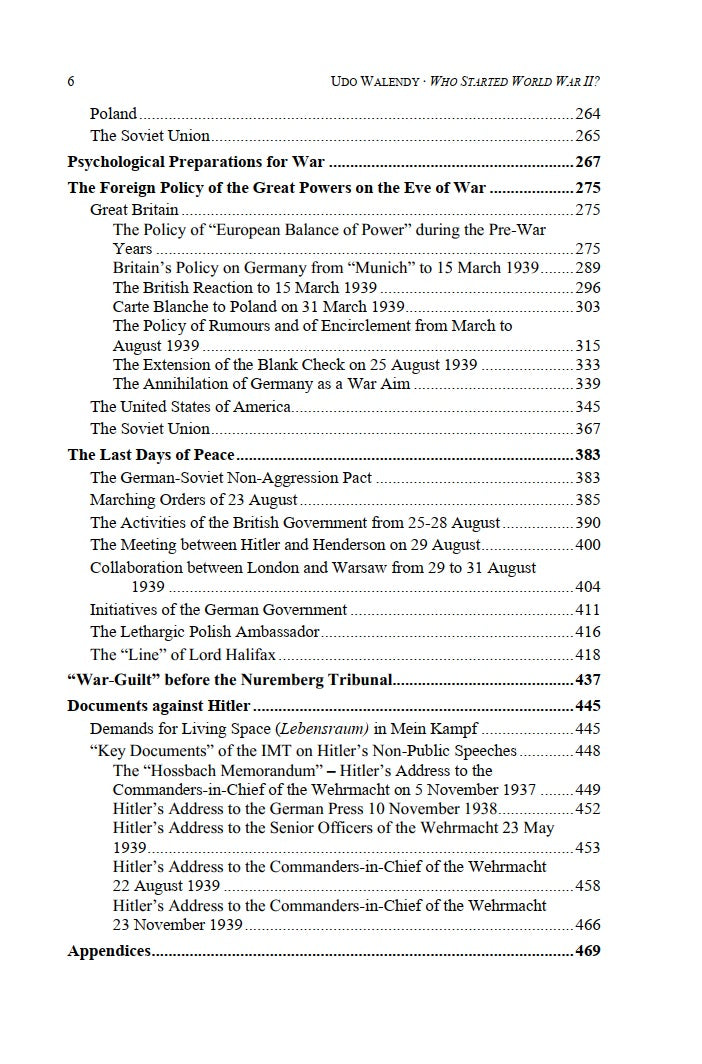 Who Started World War II by Udo Walendy