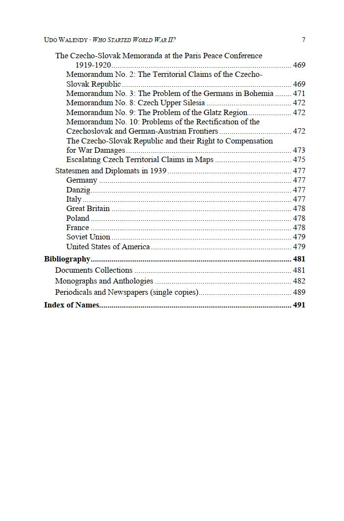 Who Started World War II by Udo Walendy