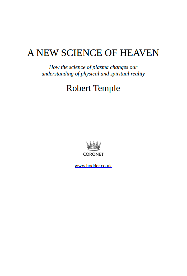 A New Science of Heaven by Robert Temple