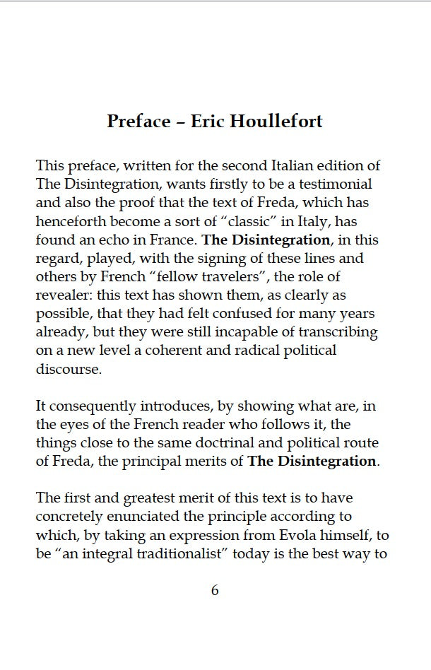 The Disintegration of the System by Franco Freda