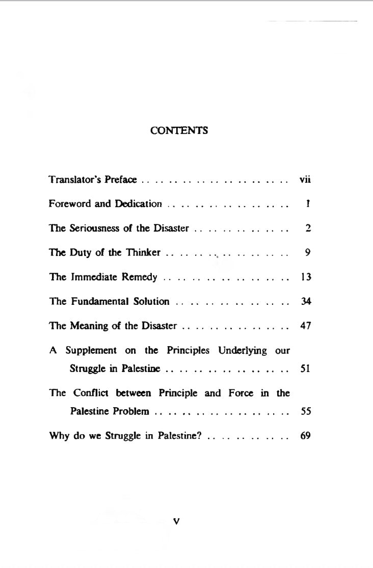 The Meaning of the Disaster by Constantine Zurayk