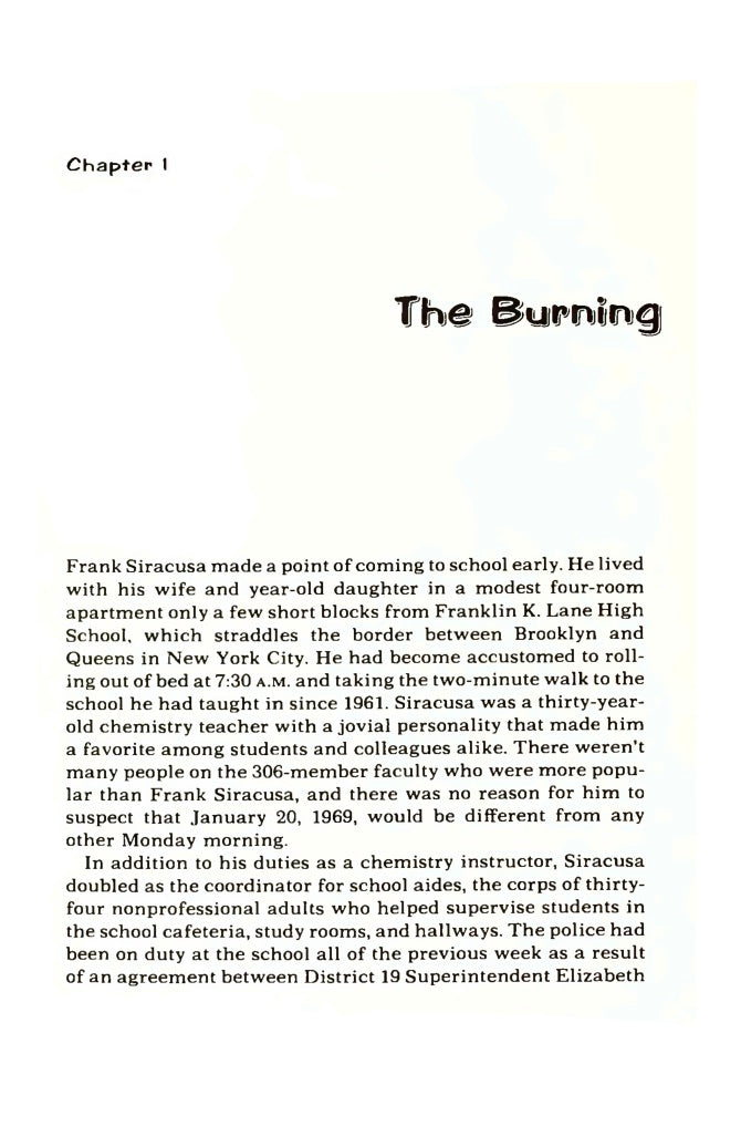Race War in High School by Harold Saltzman