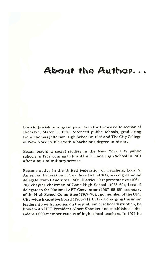 Race War in High School by Harold Saltzman