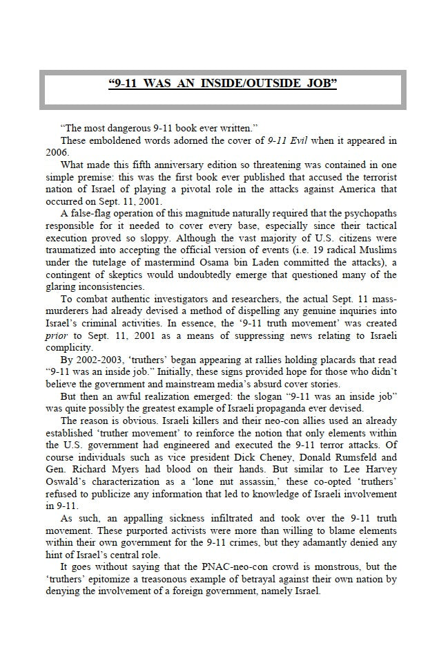 Made in Israel: 9/11 and the Jewish Plot Against America by Victor Thorn