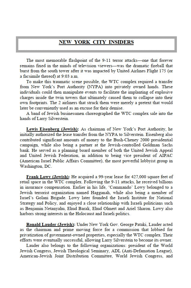 Made in Israel: 9/11 and the Jewish Plot Against America by Victor Thorn