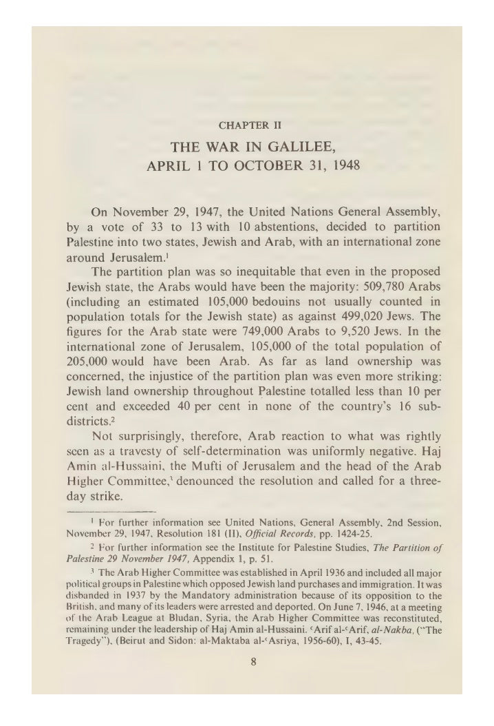 The Palestinian Exodus from Galilee, 1948 by Nafez Nazzal