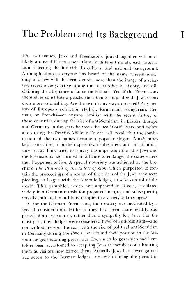 Jews and Freemasons in Europe, 1723-1939 by Jacob Katz