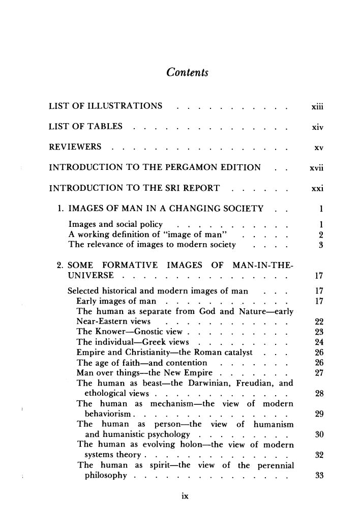 Changing Images of Man by O. W. Markley and Willis W. Harman (editors)
