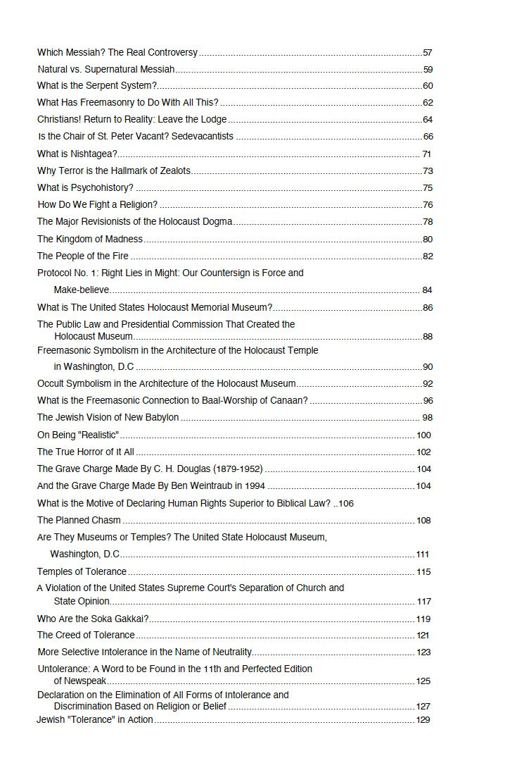 The Holocaust Dogma of Judaism by Ben Weintraub