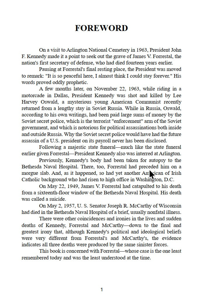 The Death of James Forrestal by Cornell Simpson