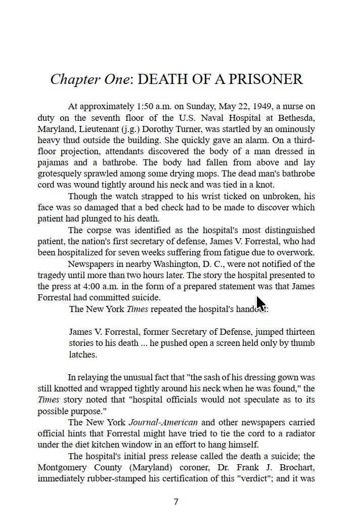The Death of James Forrestal by Cornell Simpson