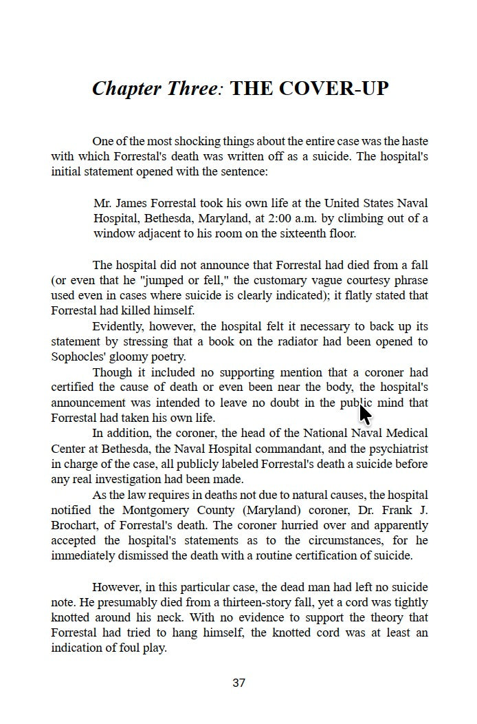 The Death of James Forrestal by Cornell Simpson