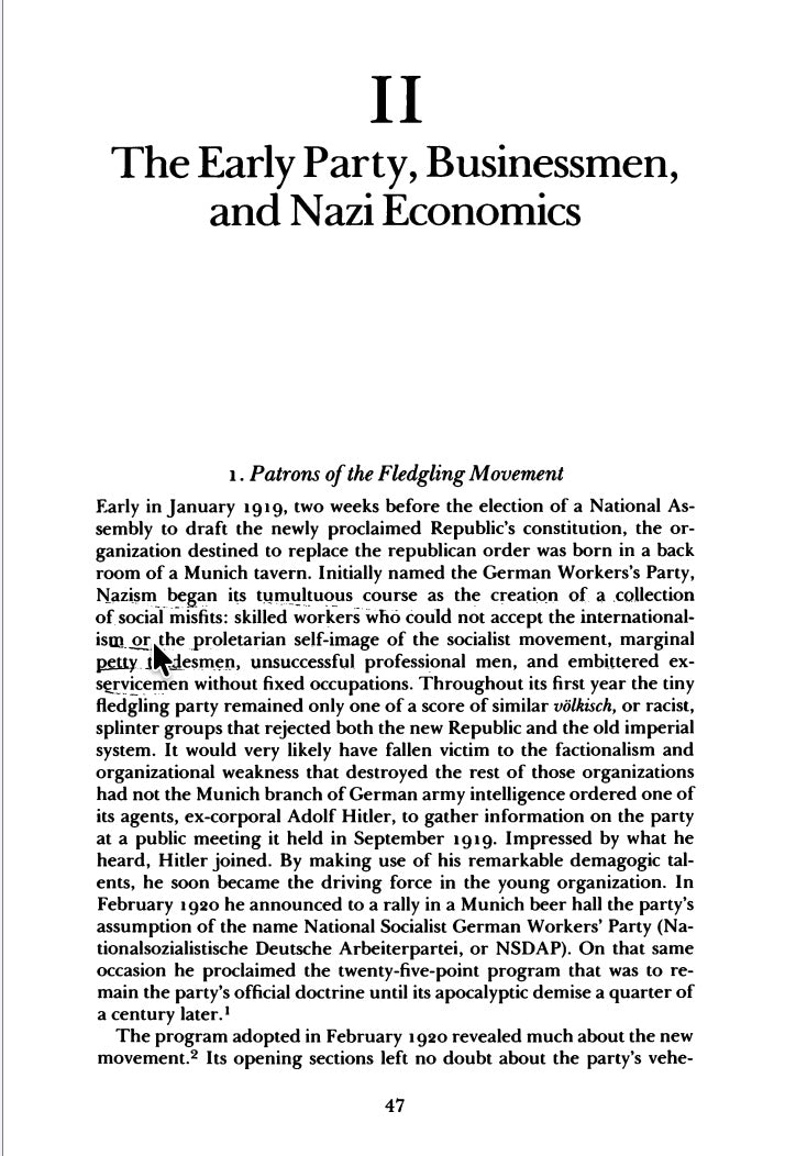 German Big Business and the Rise of Hitler by Henry Ashby Turner, Jr.