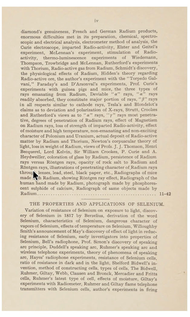 Radium Selenium Ultra-Violet Light Etc. by William J. Hammer