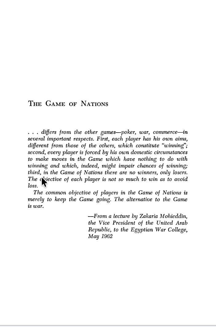 The Game of Nations - the Amorality of Power Politics by Miles Copeland