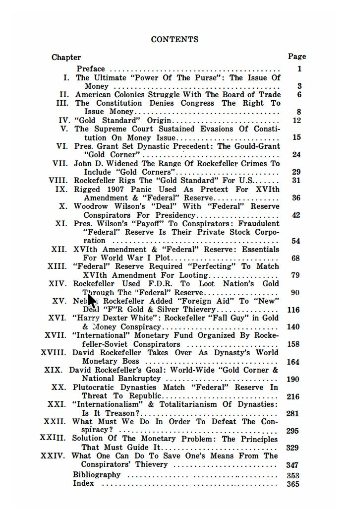 "Federal" Reserve Conspiracy & Rockefellers - Their "Gold Corner" by Emanuel Josephson