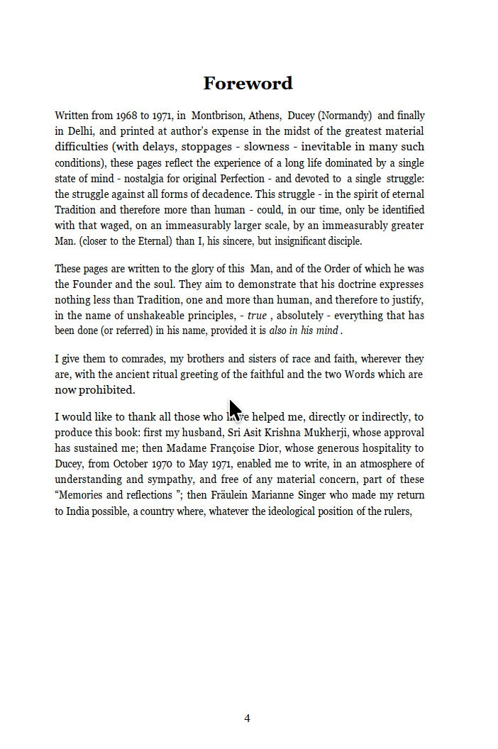 Memories and Reflections of an Aryan Woman by Savitri Devi