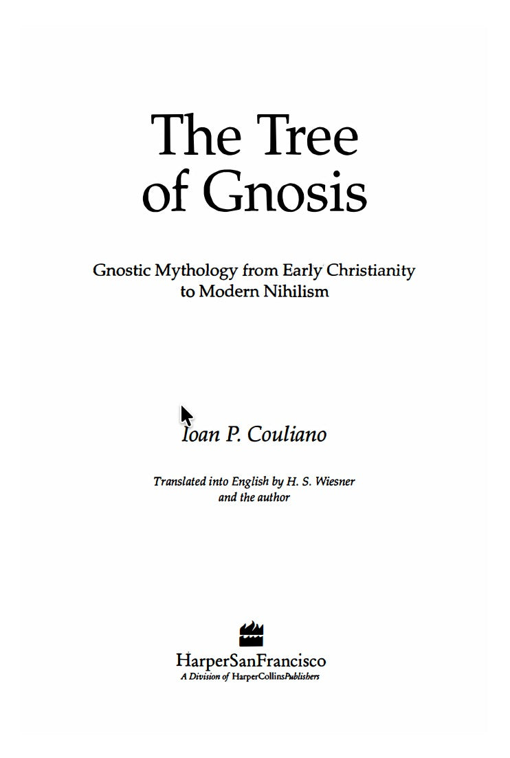 The Tree of Gnosis by Ioan Couliano