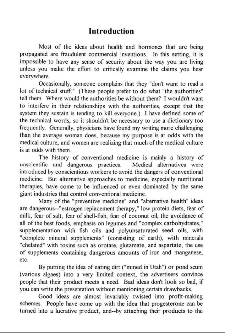 From PMS to Menopause: Female Hormones in Context by Raymond Peat