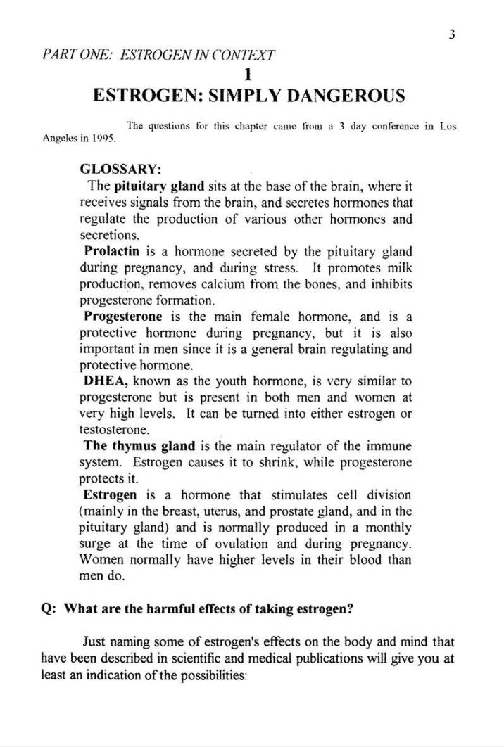 From PMS to Menopause: Female Hormones in Context by Raymond Peat