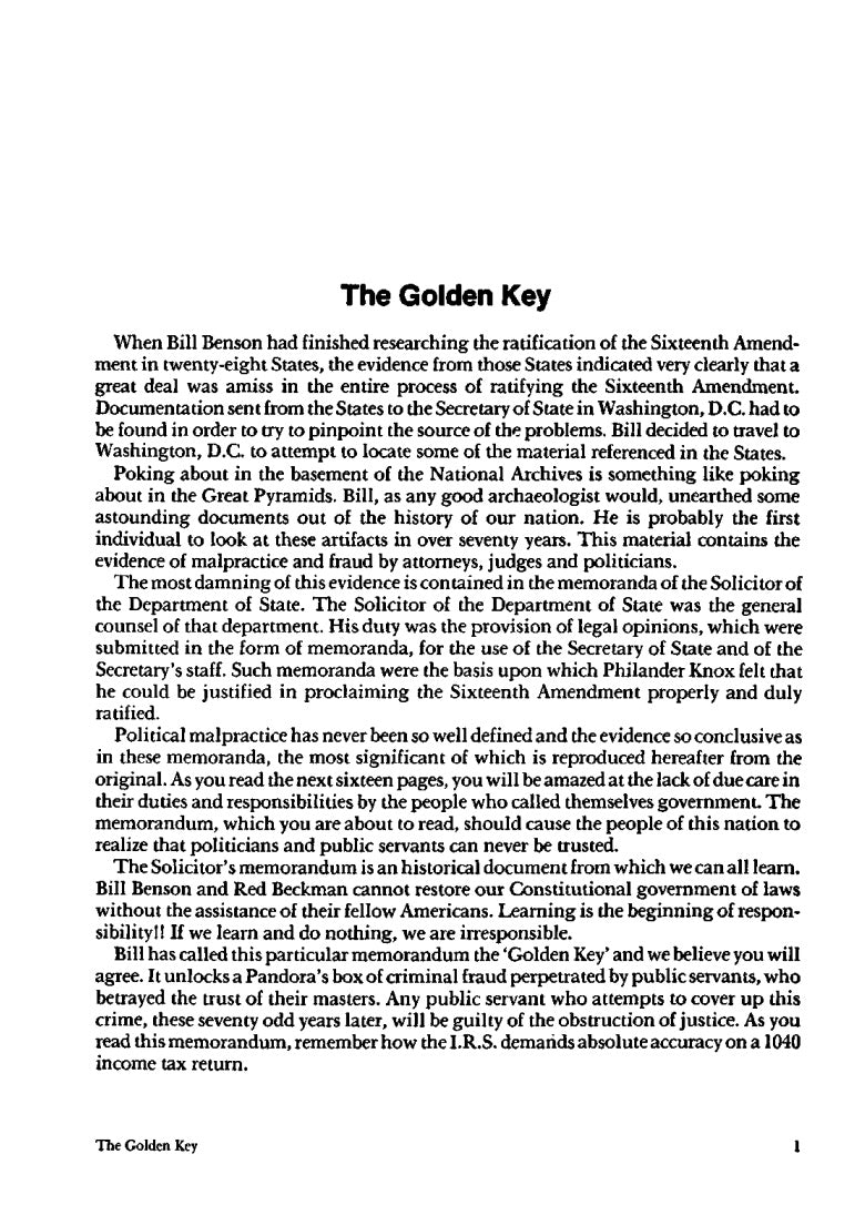 The Law that Never Was (VOLUME 1) by Bill Benson and M. J. 'Red' Beckman
