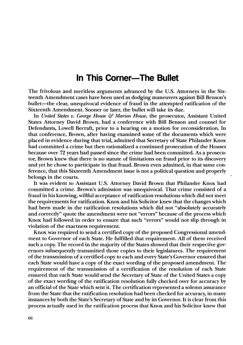 The Law That Never Was (VOLUME 2) by Bill Benson