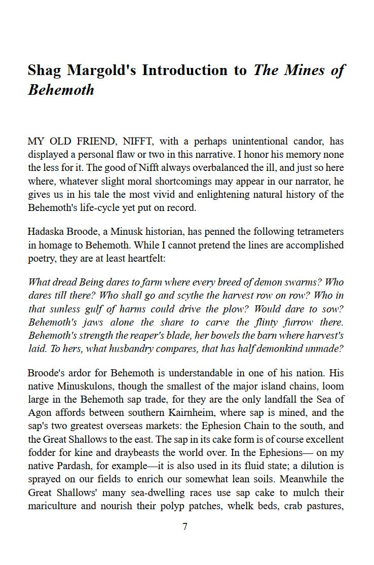 The Mines of Behemoth (Nifft #2) by Michael Shea