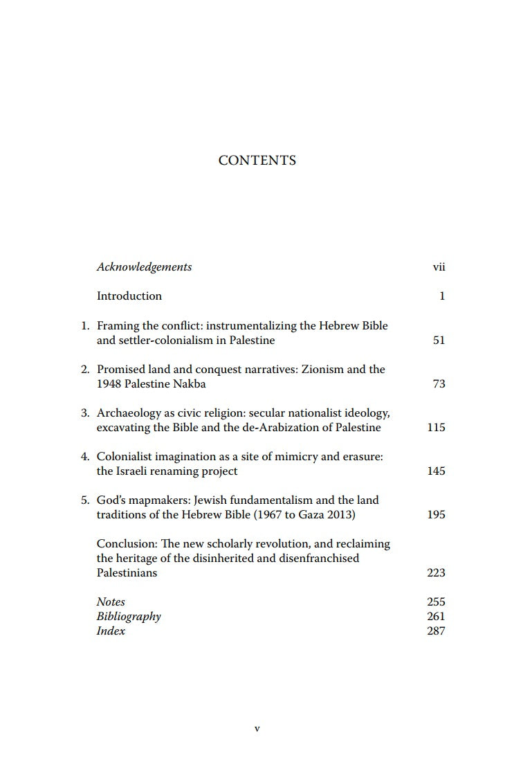The Zionist Bible: Biblical Precedent, Colonialism and the Erasure of Memory by Nur Masalha